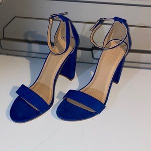 Blue Strapy high heels